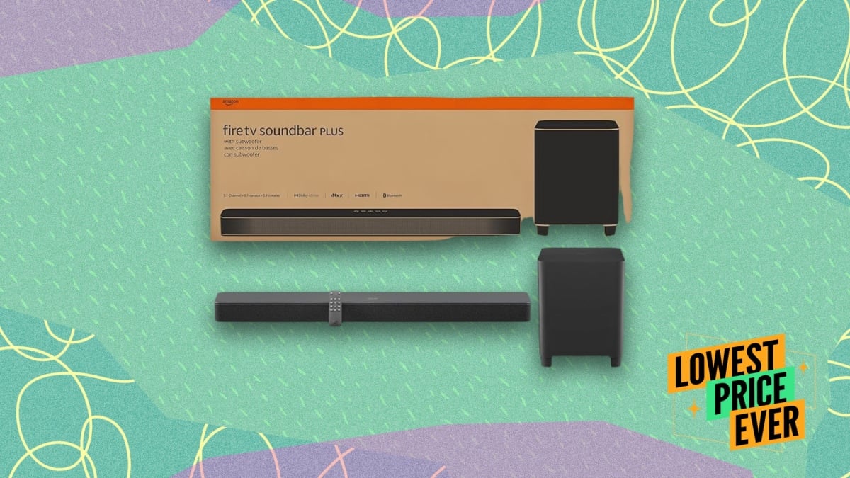 Amazon Fire TV Soundbar Plus with Subwoofer Hits Record Low Price